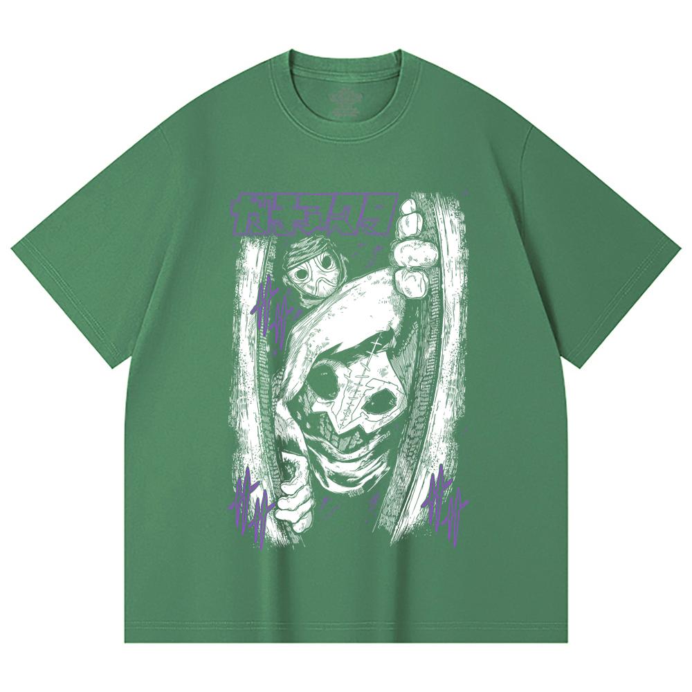 230 Gsm 100% Cotton Gachiakuta V9 Print Unisex Heavy Cotton T Shirt