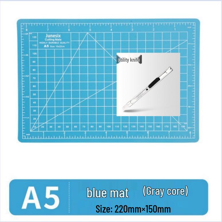 A4 Large Cutting Mat for Art, Crafts, and DIY Projects - Child-Friendly, Clay and Drawing Mat with Anti-Cut Features
