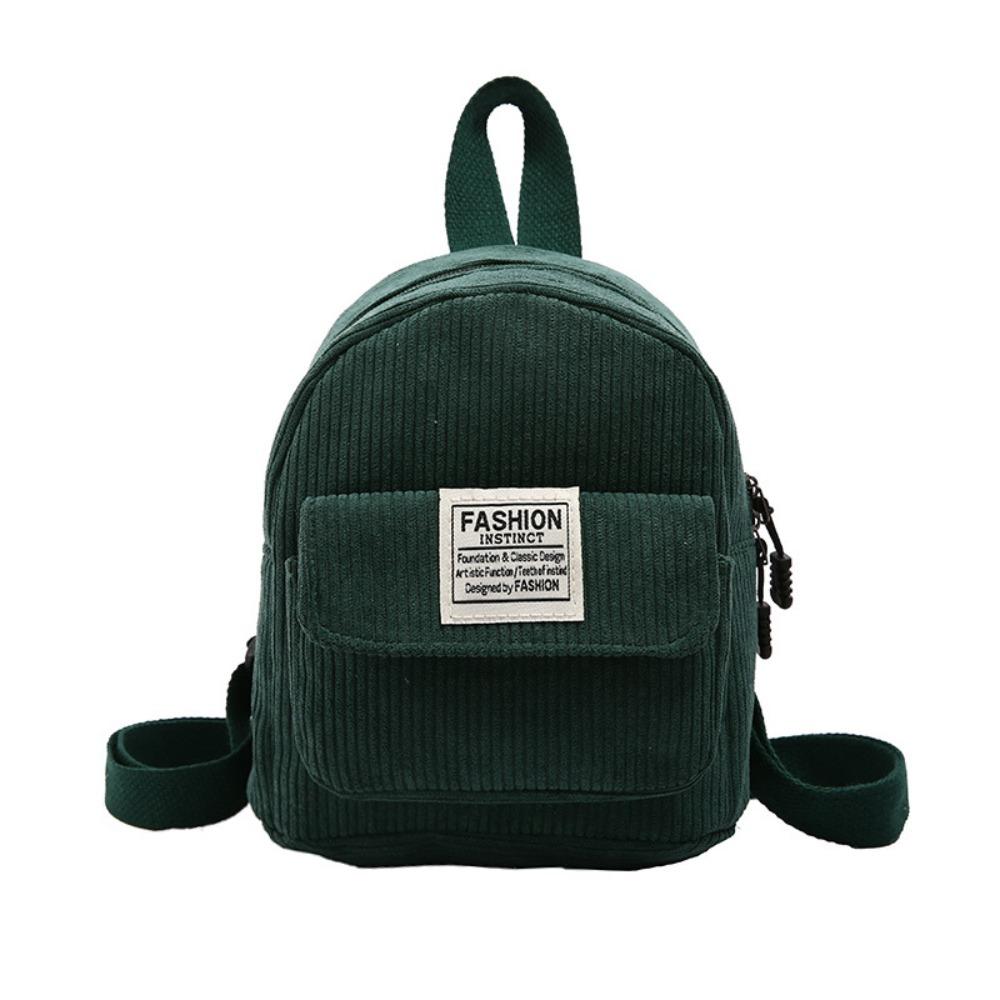 Portable Handbag Mini Backpack Solid Color Korean Style Mini Shoulder Bags Rucksack School Bags Outdoor