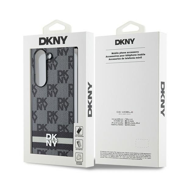 Pokrowiec do Samsung Galaxy Z Fold6 DKNY Wzór Szachownica Czarny