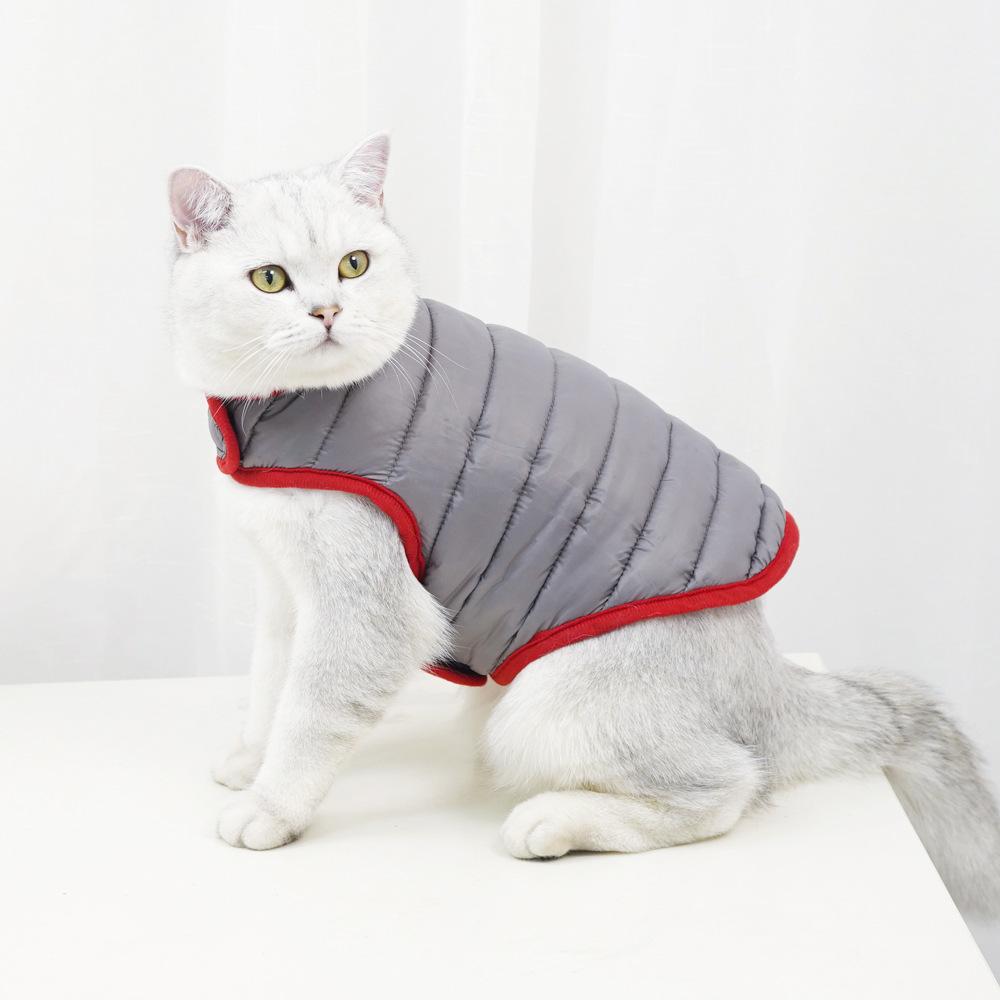 Pet it dog clothes autumn and winter warm and cold Shiba Inu Corgi Golden Retriever medium and large dog pet cotton-padded clothes