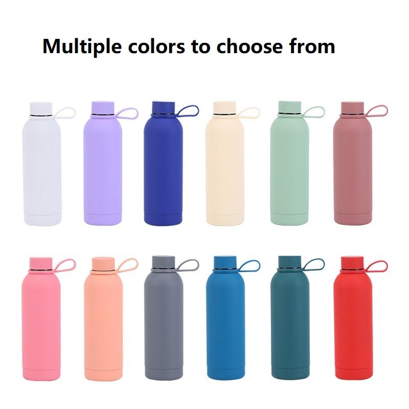 Edelstahl USA Stil Kleine Öffnung Flasche Outdoor Sport Tragbar Thermosbecher Hebering Wasserflasche