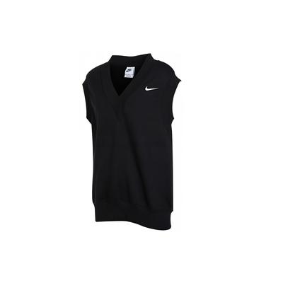 Solid Logo V-Neck Casual Tank Top Women Tops Black DQ6760-010