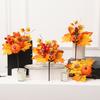 Falešný javorový list s dlouhou životností Snadná údržba Umělé dýně Javorový list pro sklizeň Díkůvzdání Halloweenské večírky