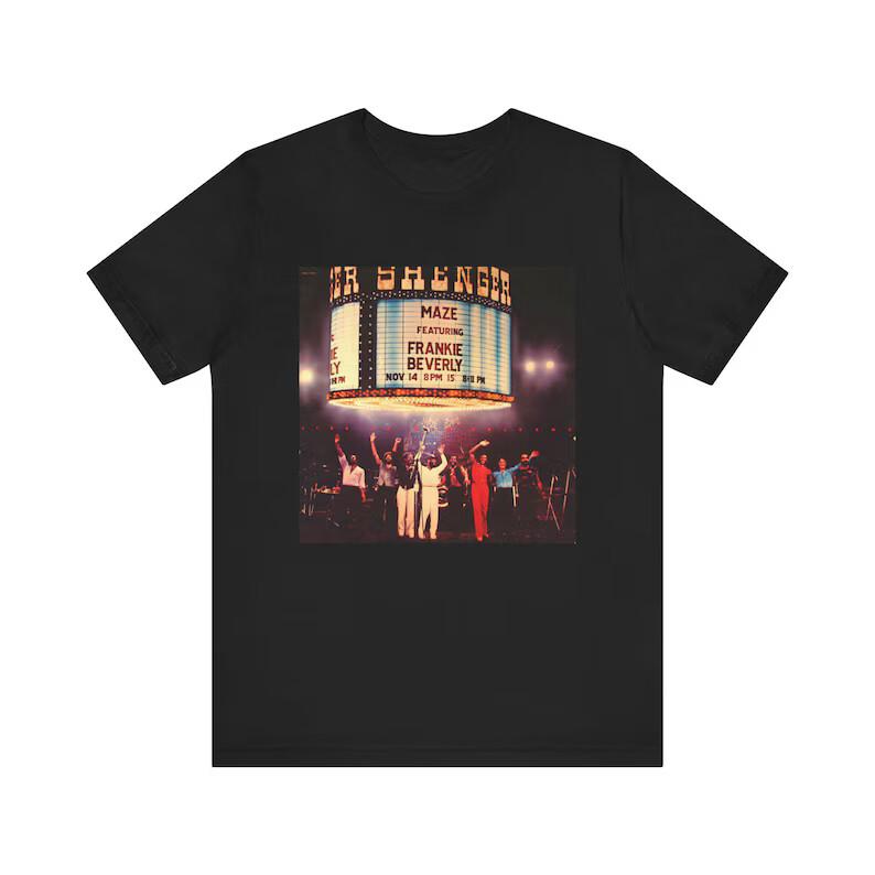 Maze Ft. Frankie Beverly Tribute Shirt | Vintage Vibes | Soul Music Legend Fan T Unisex T-Shirt L