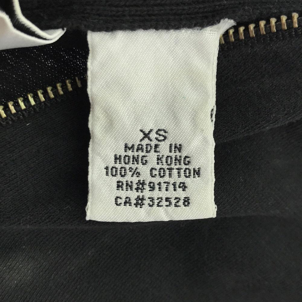 ARMANI EXCHANGE 90s Old Long sleeve Half zip Cut XS black pullover Women Used