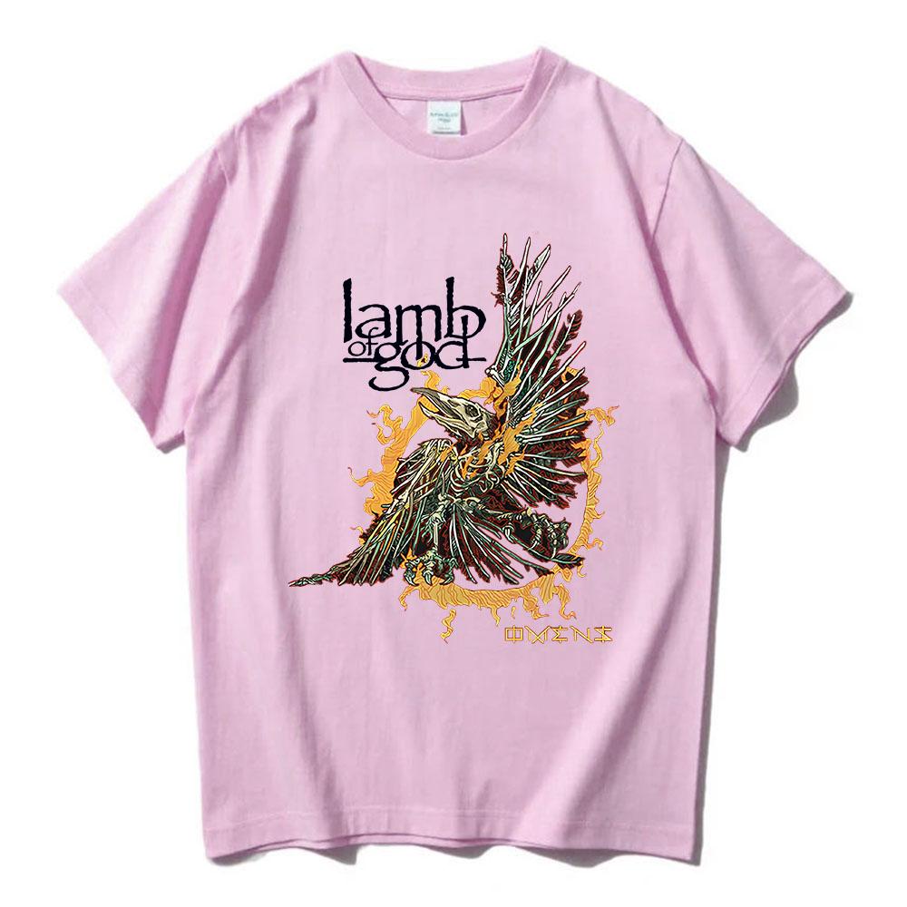 Unisex Streetwear Band Lamb of God Graphic Tshirt Heavy Unisextal Cotton Soft Tshirts for UnisexWomen Hip Hop Fashion Printing Tees