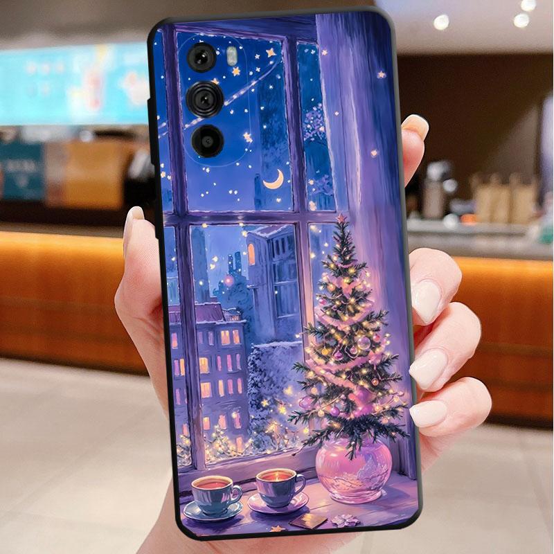 Phone Case For Motorola Edge 50 40 Pro 60 50 40 30 Ultra Neo Fusion Moto G Play G Stylus G Power G Christmas Tree