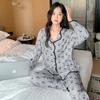 Light Purple Casual Women Pajama Cute Sleepwear Autumn Winter Long Sleeve Long Pants Soft Pyjamas Cozy Pijamas Girl Pijama Comfy