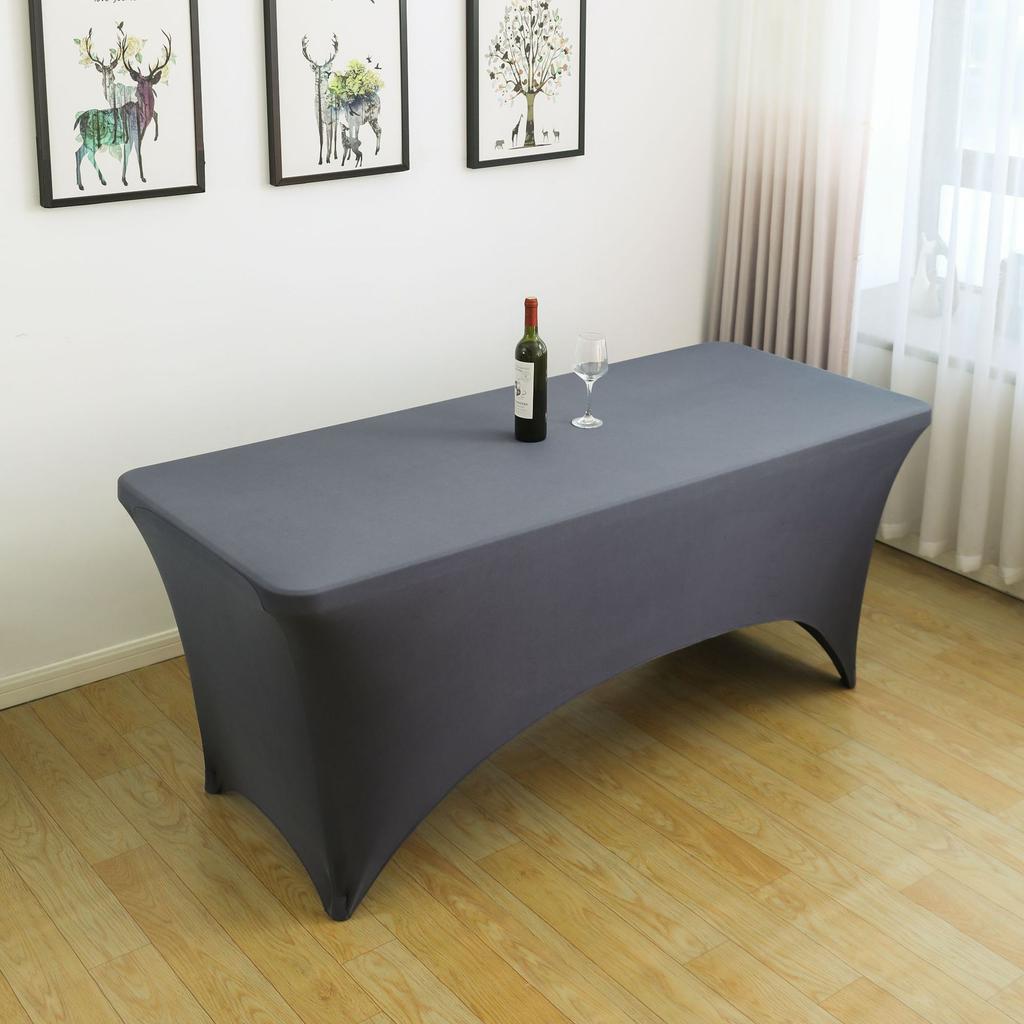 Elastic tablecloth cocktail bar for conference wedding outdoor wedding decoration table skirt tulle table skirt party birthday