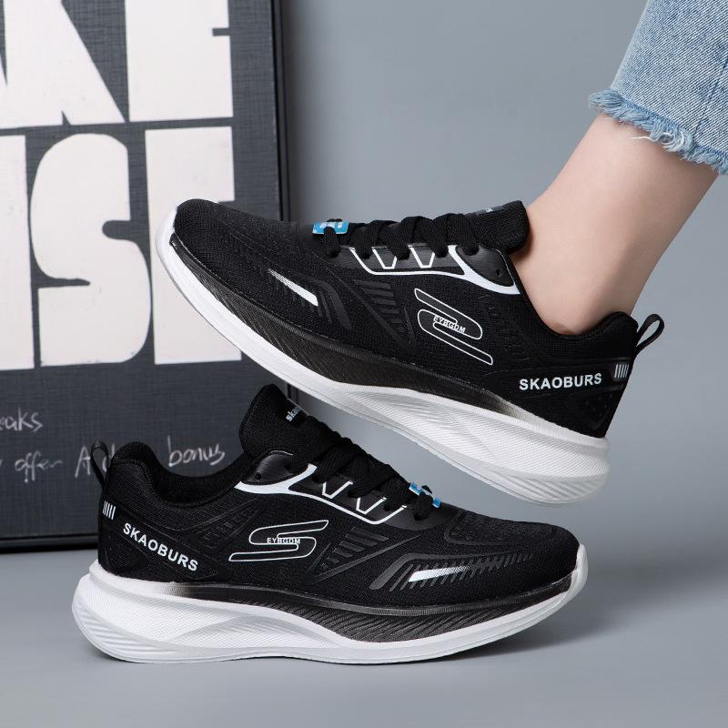 Women's shoes summer breathable deodorant mesh shoes young women's running shoes casual soft sole comfortable and lightweight shock-absorbing sports