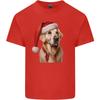 Christmas Golden Retriever Xmas Hat Dog Unisexs Light Cotton TShirt