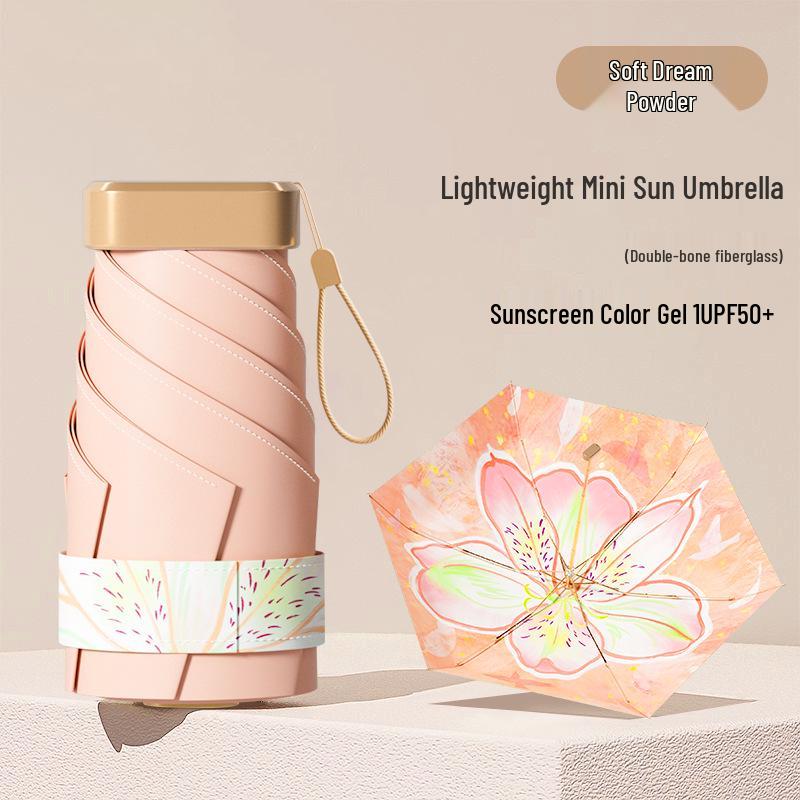 Ultra-Light Compact Folding Umbrella: High-End Student Rain & Sun Protection