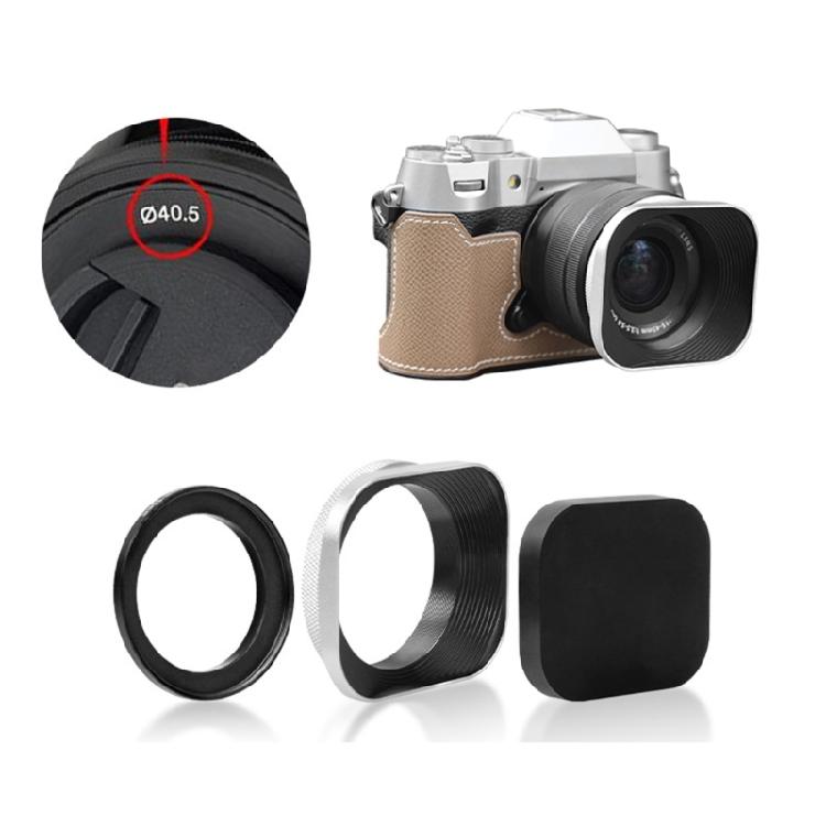 Mirrorless Camera Lens Hood, Aluminum Build Various Size Prevents Lens Ghosting 37/39/40.5/46/43/49mm