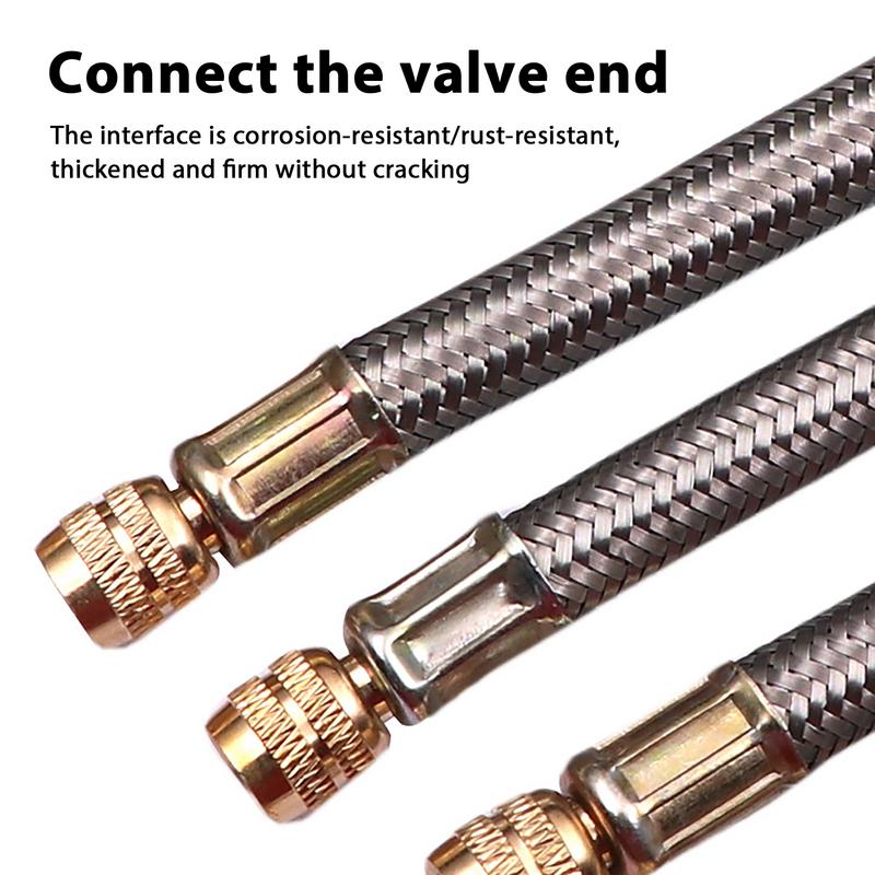 Tire Valve Extension Hose Tyre Pump Inflation Adapter Hose Car Accessories for Automobile Electric Car Electric Unicycle Tire