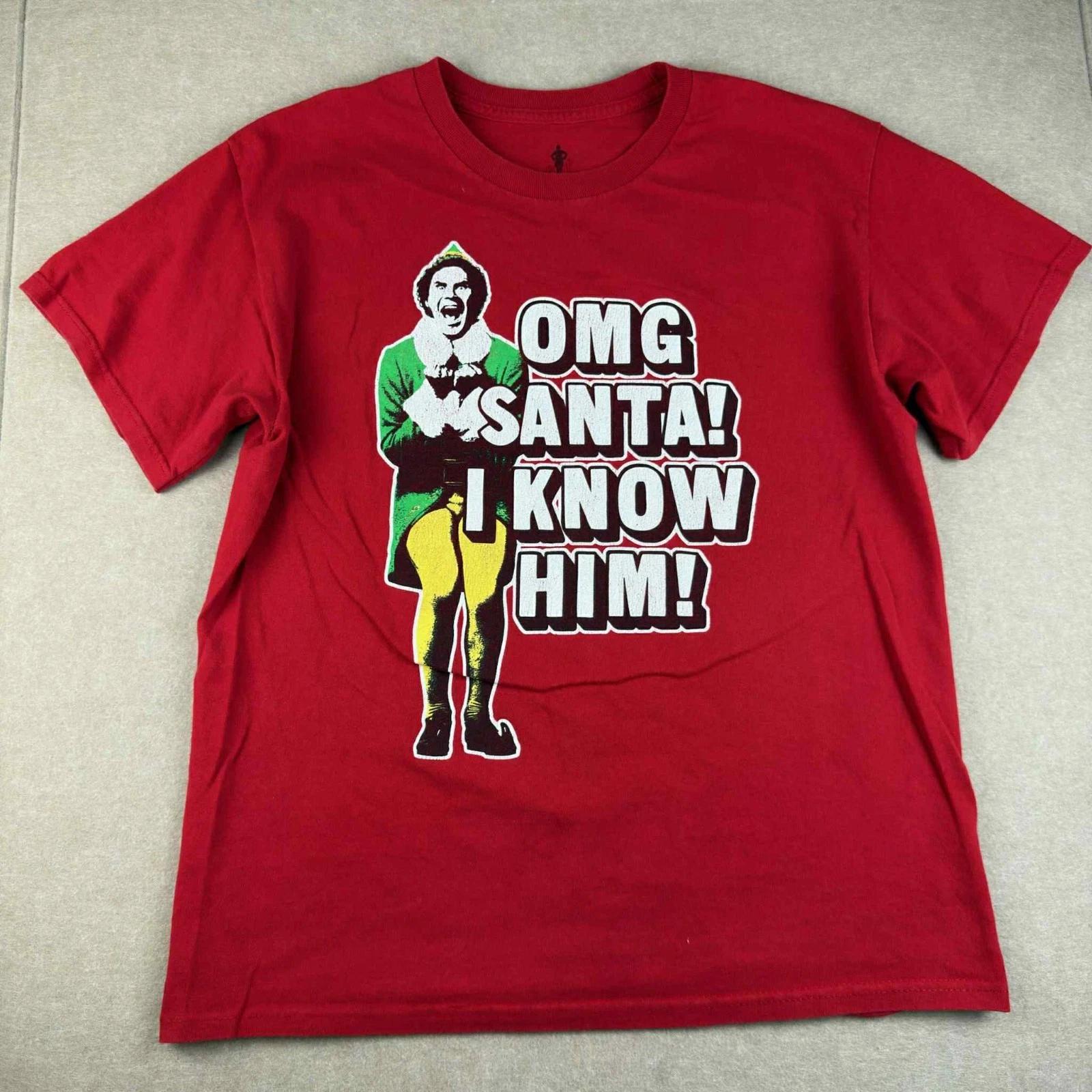 Ripple Junction Shirt Men’s L Red Buddy the Elf Christmas Holiday Movie Tee S