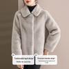Middle-Aged & Elderly Women's Fur-Lined Mink Velvet Short Coat for Autumn/Winter