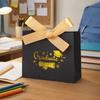10Pcs Black Graduation Candy Box Gilded Pattern Folding Paper Pouches  Party Supplies