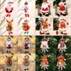 New Christmas Gift Santa Claus Snowman Deer Plush Doll Ornamental Small Pendant Christmas Tree Hanging Decorations Accessories