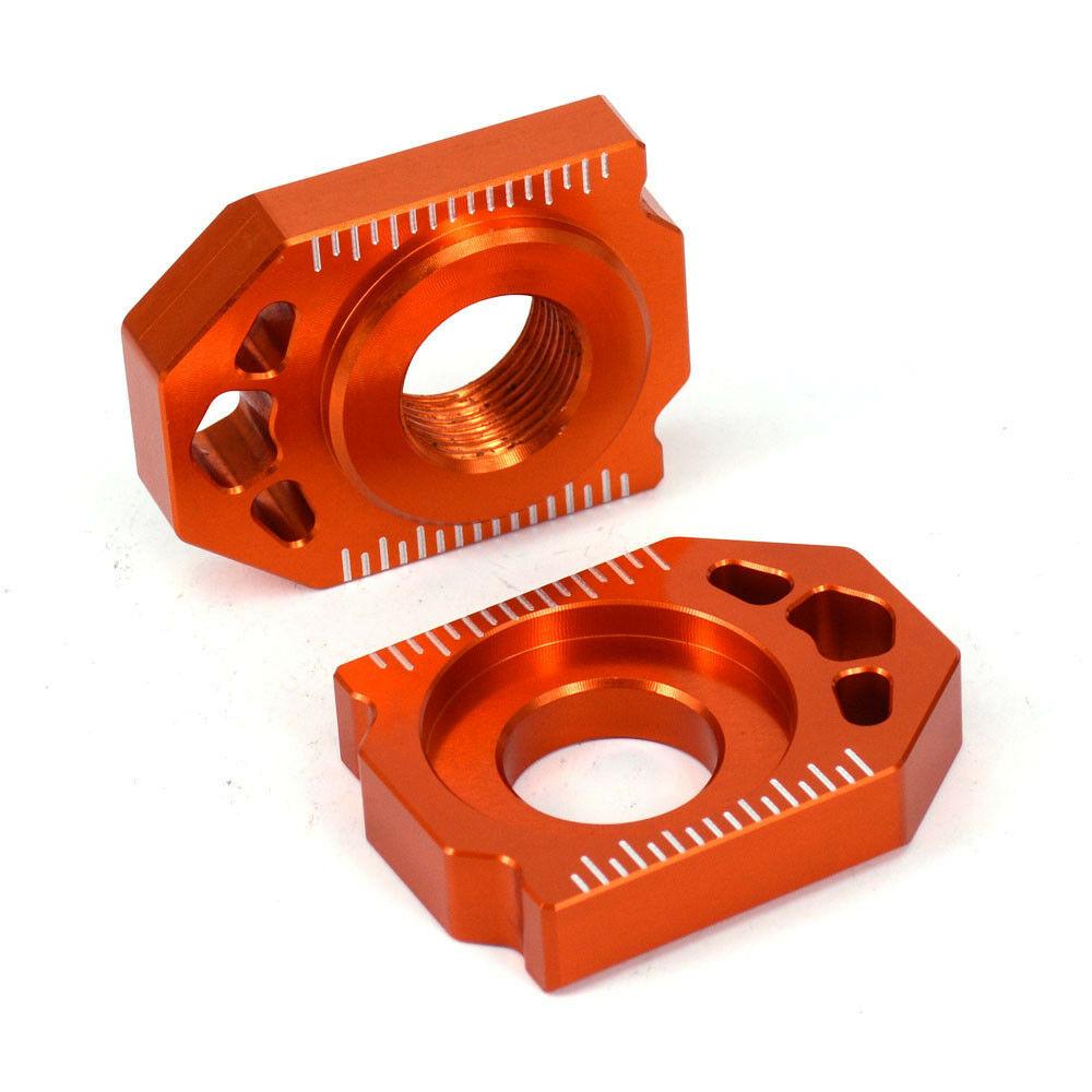 Motorcycle CNC Rear Chain Adjuster Axle Block For KTM SX SXF XC XCF 125 150 200 250 300 350 400 450 2013-2022