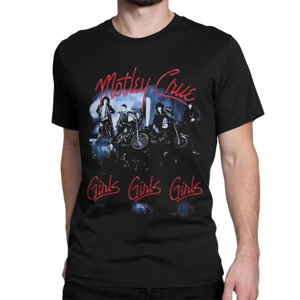 Men Women Motleys Girls Music Cotton T Shirt Crue Metal Band  Clothes Leisure Short Men Women Clothing Streetwear High Quality