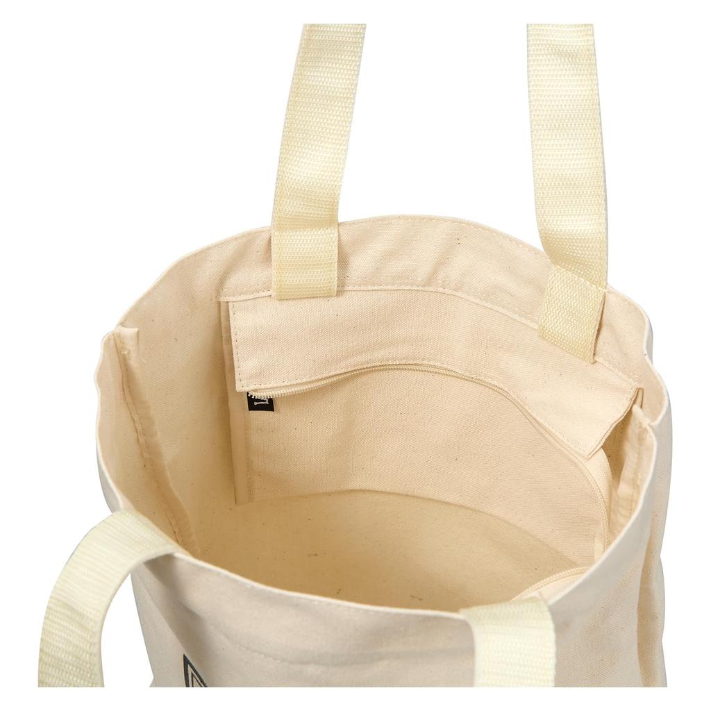 elf Canvas Tote Bag, Lightweight, Large Capacity, Perfect for School, Commuting, Leisure, and Town Use, 320-1350, White