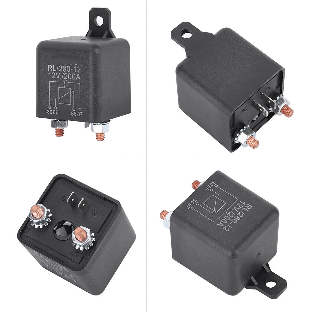 WM686 Spínací relé startéru 12V 4pinové OnOff relé Auto Vysoce zatížitelné startovací relé RL180 200A