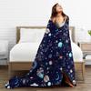 Galaxy Space Planet Flannel Fleece Throw Blanket for Couch Soft Fluffy Sofa Bed Blanket Warm and Lightweight Throws 80x60 Inch
