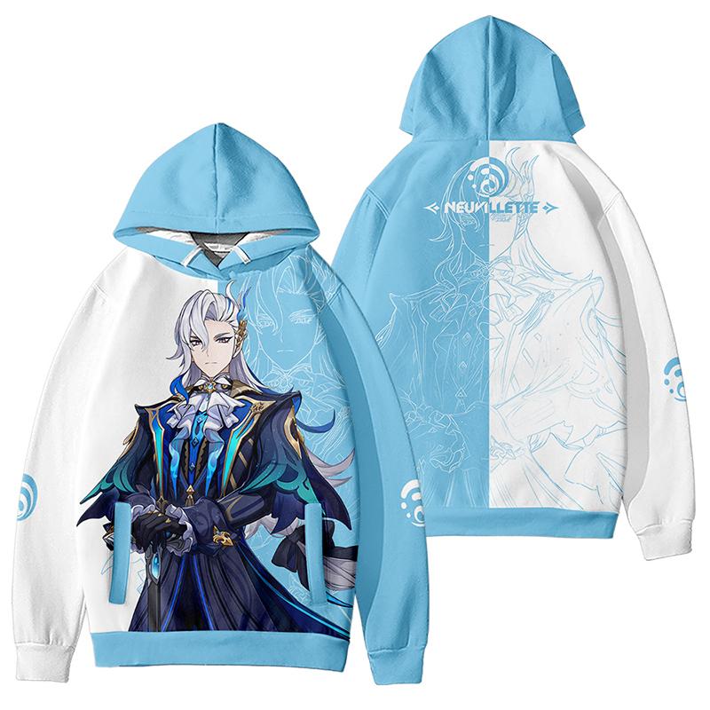 

Мужская и женская толстовка с капюшоном Genshin Impact, толстовки с принтом, уличная одежда, Harajuku, повседневный пуловер с капюшоном с принтом, кофты