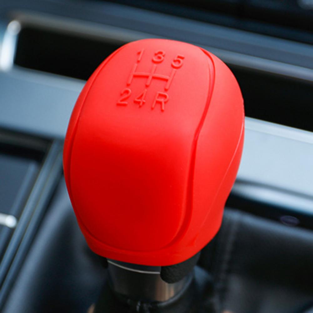 Brake Handle Cover Universal Silicon Car Gear Shift Knob Cover for Focus Car Manual Shift Gear Head Knob Cover Protector