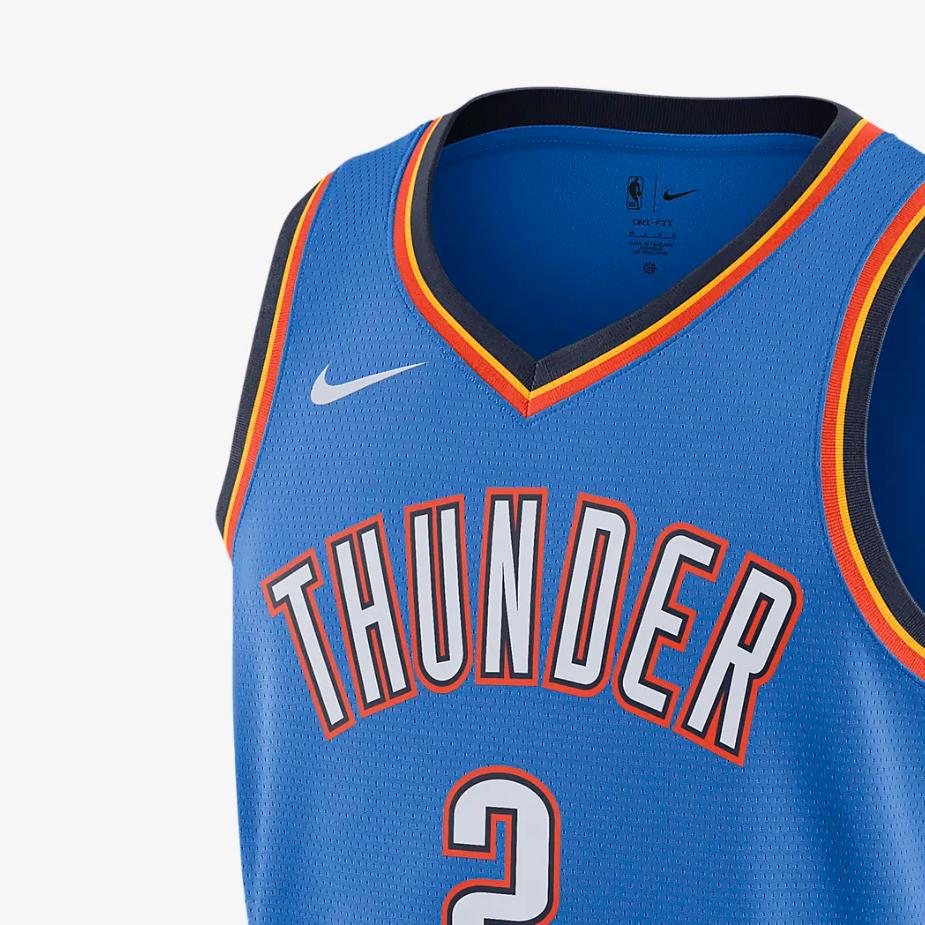 Nike Oklahoma City Thunder Ikona Edycja 2022/23 Męska koszulka Nike Dri-FIT NBA Swingman Niebieska DN2016-403