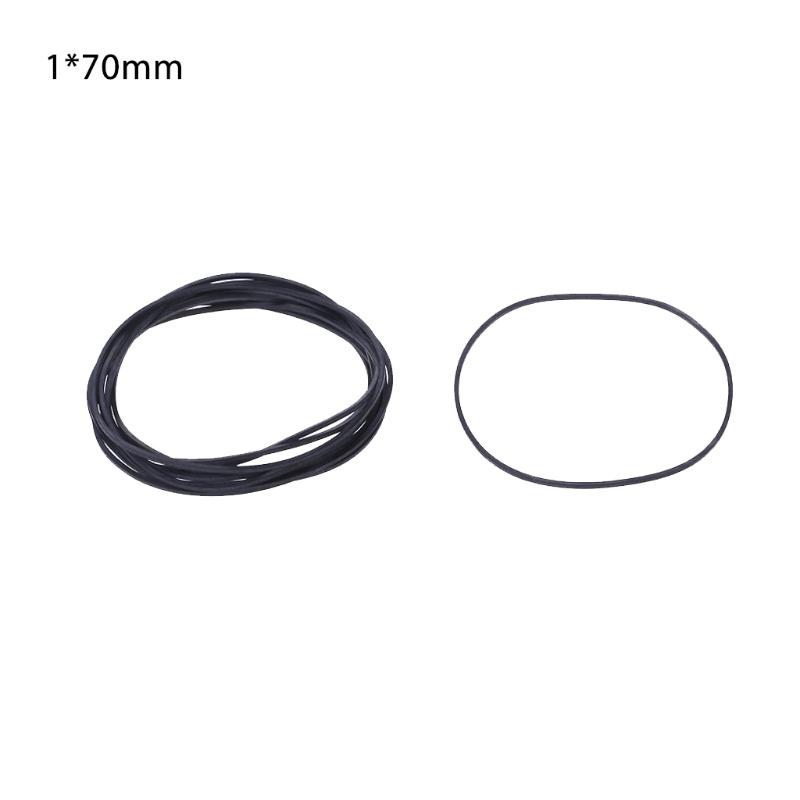 10 Pcs Drive Flat Belts Rubber DVD Cassette Tape Recorder Turntable Strap Belt Cassette Tape Replacement Accessories 1mm