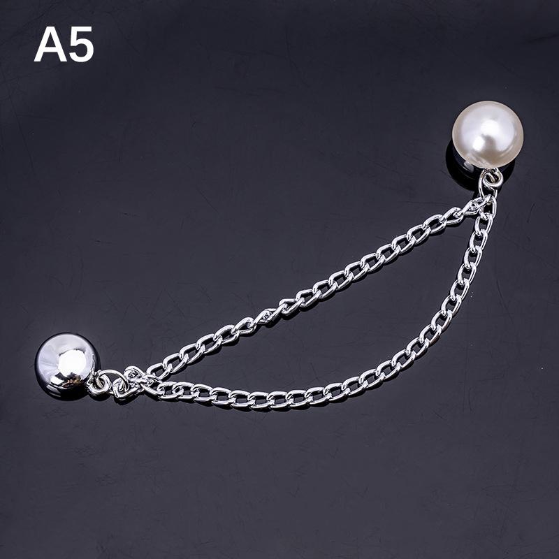 

2Pcs Magnetic Clothing Clip Metal Pants Leg Clip Buckle Chain Buttons Clip Clothes Scarf Trouser Legs Cuff Fixing Magnet Pin