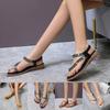 Wedges Sandals For Women Wide Women'S Pearl Rhinestone Sandals Women'S Summer Sandals Fashion Women'S Sandales Femmes éTé