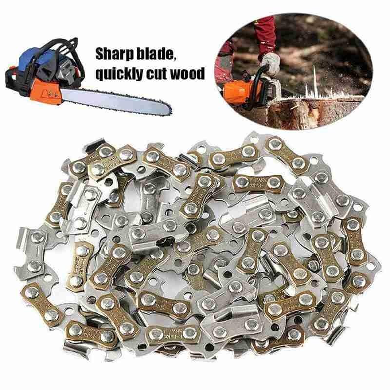 14'' Metal Chainsaw Saw Chain 3/8 "LP .050 Gauge 52DL Pole Cut Wood Quick Household Logging Portable Chainsaw Accessories