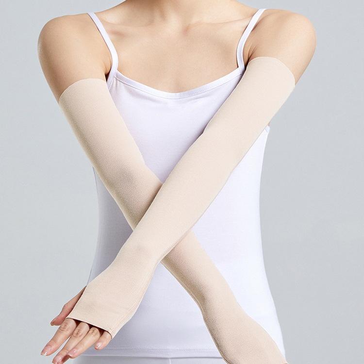 

Women s Modal Extra-Long Half-Finger Arm Warmers - Four Seasons Elastic Protection. M