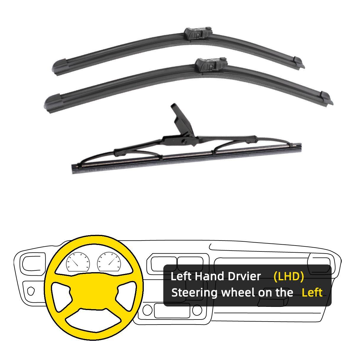 

3 шт. для LAND ROVER Evoque L538 2011-2017 24 21 10 передние и задние щетки стеклоочистителя лобовое стекло резак для окон аксессуары 2013 2014 2015 2016 2017 Left Hand