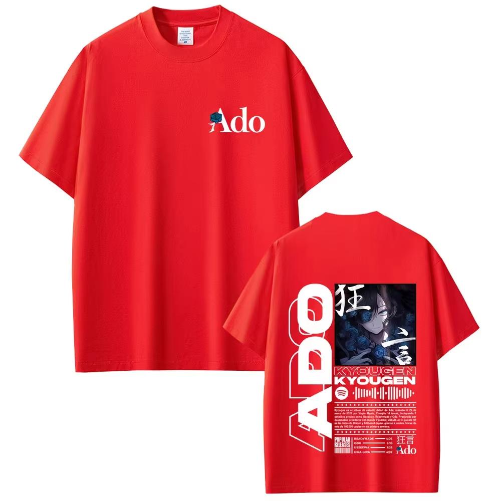 

Limited Ado World Tour 2025 Hibana T Shirts Men Women Fashion Pop Music T-shirts Male Casual Cotton Vintage Tshirt Streetwears 4XL