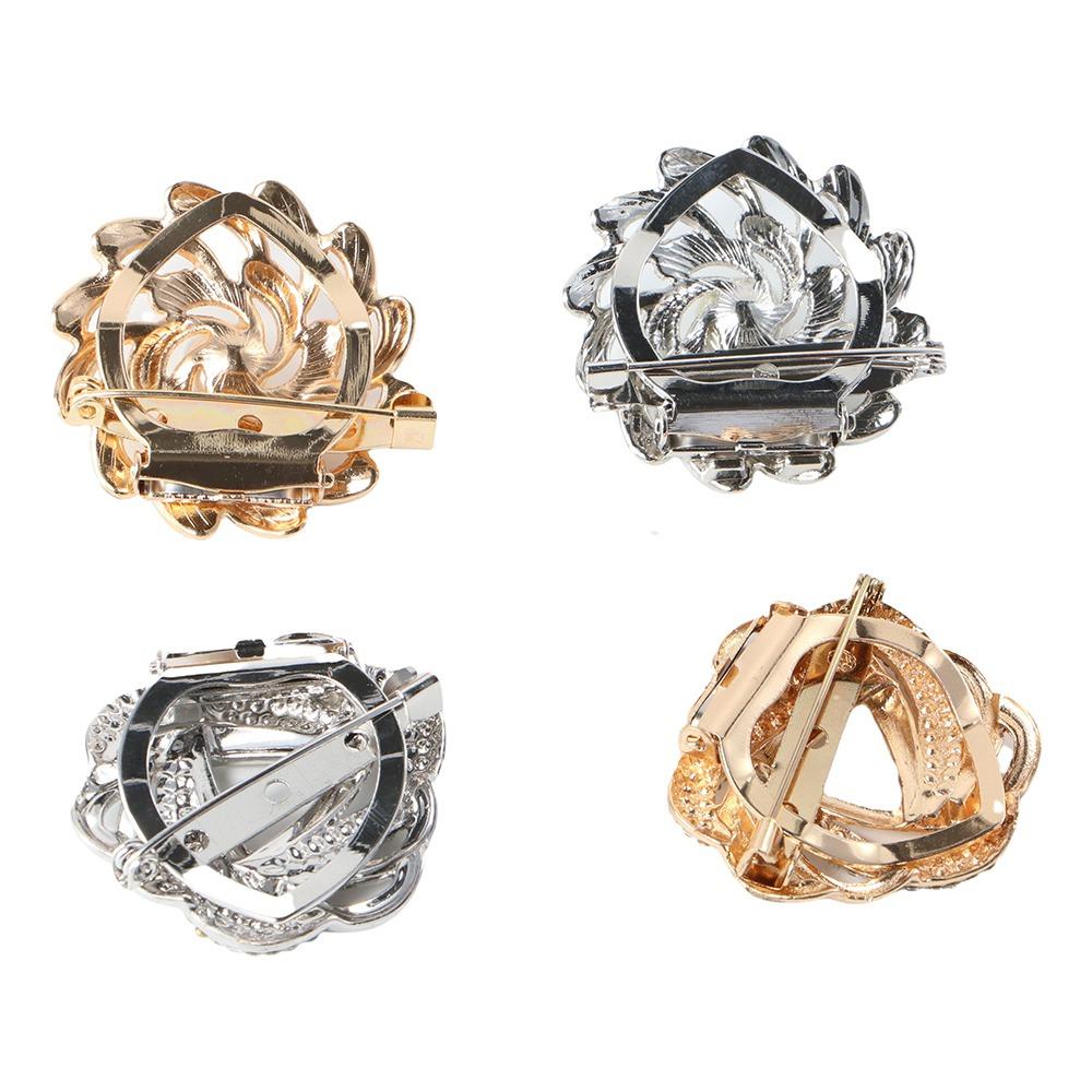 Fashion Jewelry Rhinestone Women Scarf Buckle Shawl Clip Korean Style Brooch Pins Scarf Ring