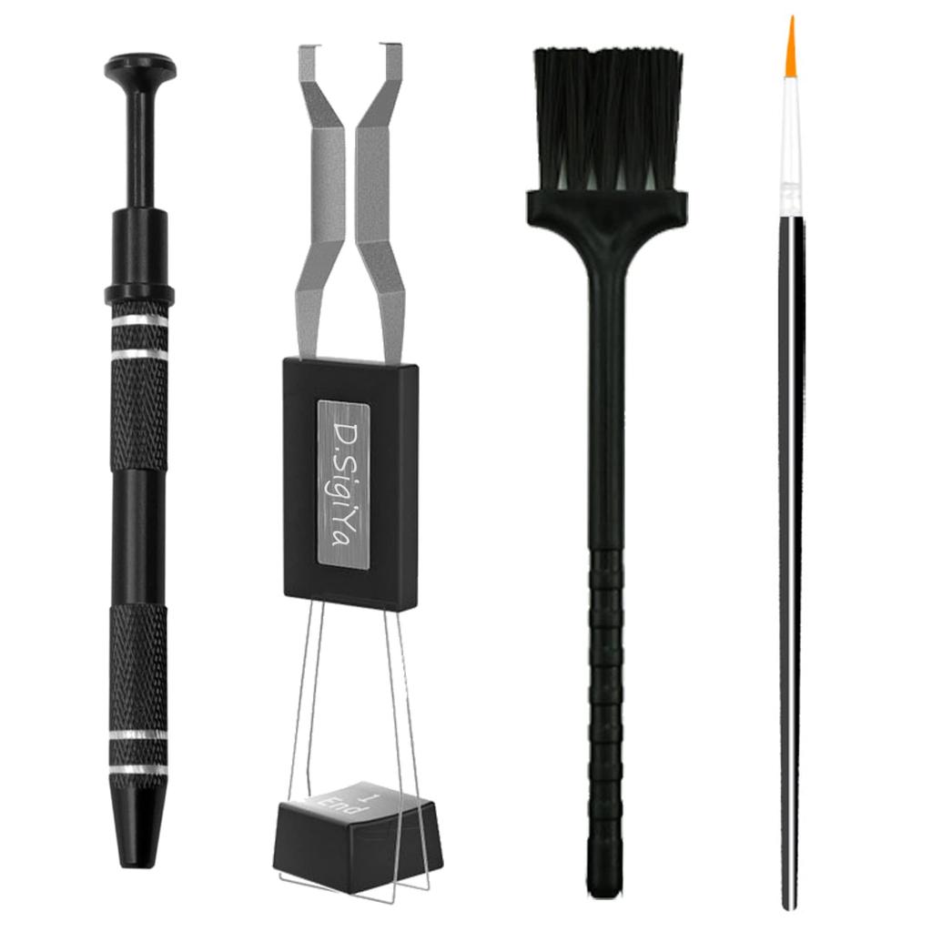 Key Top Removal Keyboard Cleaning Mechanical Keyboard Keycap 2in1 Keycap Key Switch Removal Keyboard Maintenance Pullable 1 Keycap Removal 1 2 Black