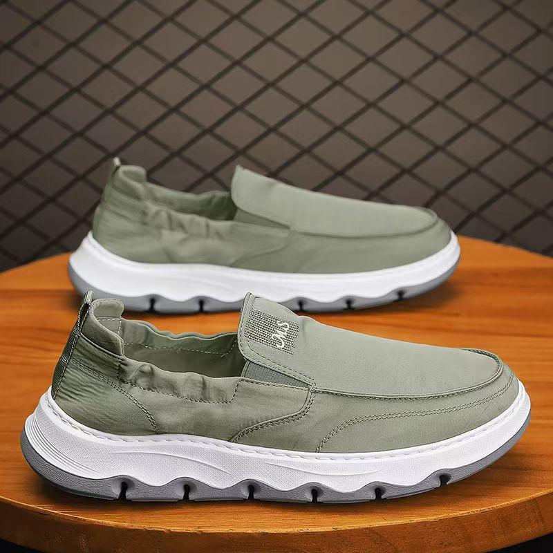 

Ice silk canvas men s shoes summer new lazy one-pedal sports and leisure board shoes old Beijing cloth shoes 39