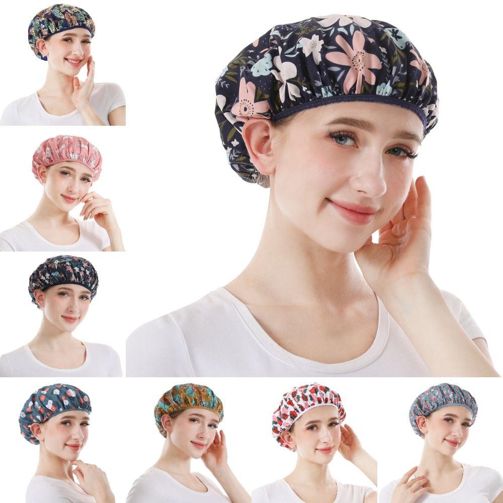Unisex Style Dust-proof Food Work Cap Elastic Mesh Elastic Head Cover Chef Hat Kitchen Cooking