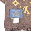 Louis Vuitton  MP2964 Virgil Abloh charpesLV friends fringe Scarf wool Brown