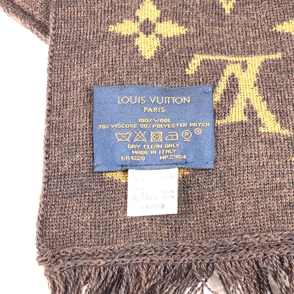 Louis Vuitton  MP2964 Virgil Abloh charpesLV friends fringe Scarf wool Brown