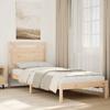 VidaXL Extra Long Bed Frame Without Mattress 100x210 Cm Solid Wood, Bedroom Furniture, Bed Base, Wooden Bed, Bed, 3309185