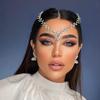 Rhinestone Bridal Headpiece: Handmade Wedding Forehead Chain & Hair Accessories A484