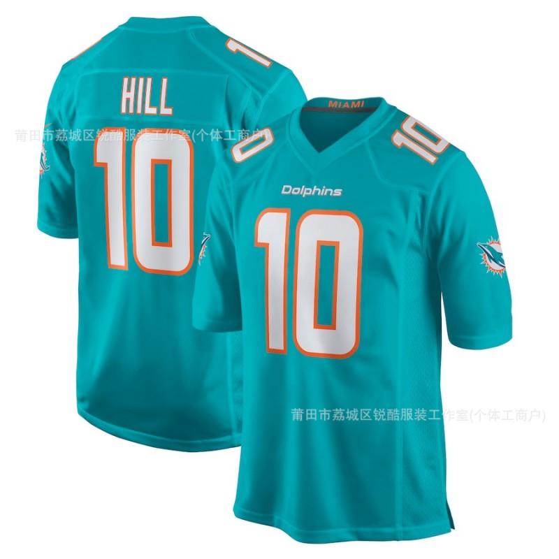 Miami Dolphins NFL Football Jersey Men Women Unisex Hooded Top Embroidered Marino Waddle 13 17