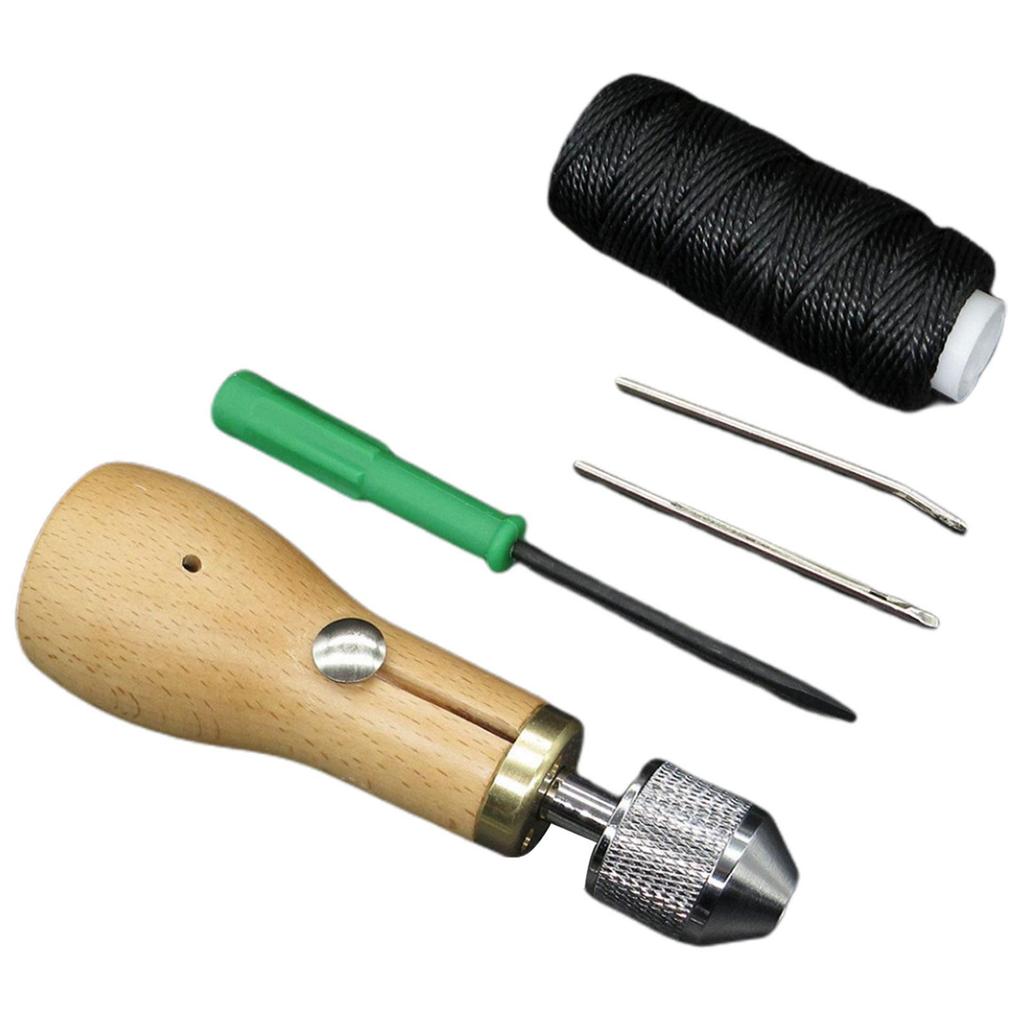 Sewing Awl Thread Kit DIY Craft Shoemaker Stitching Repair Tools