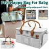Foldable Design Mommy Tote Bag Felt Cloth Multifunctional Storage  Mommy Storage