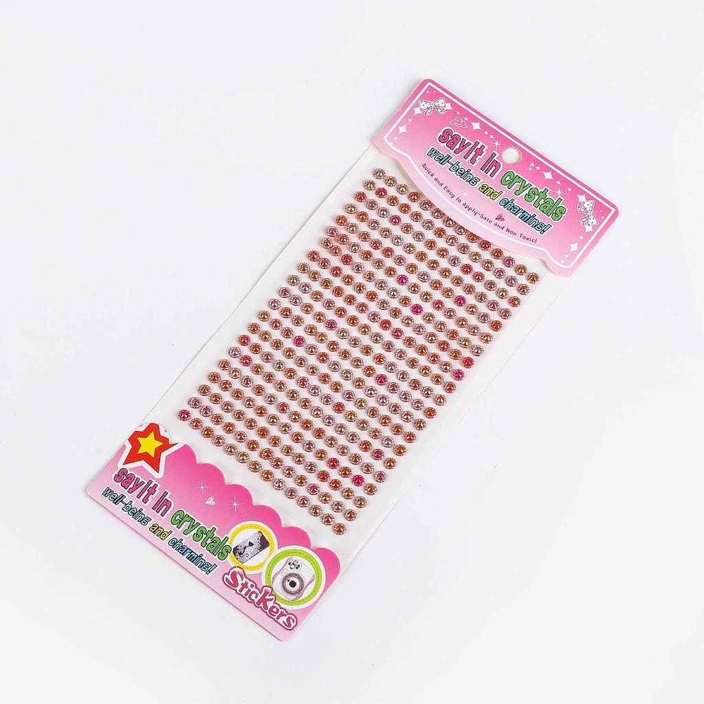 Colorful Acrylic Rhinestone Sunflower Stickers for DIY Phones & Office Supplies